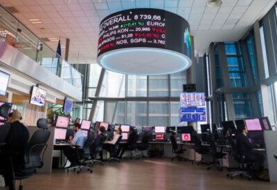 A trading floor inside the Euronext NV stock exchange in Paris, France