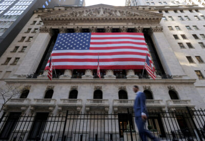 FILE PHOTO: A view of the New York Stock Exchange (NYSE) in New York City