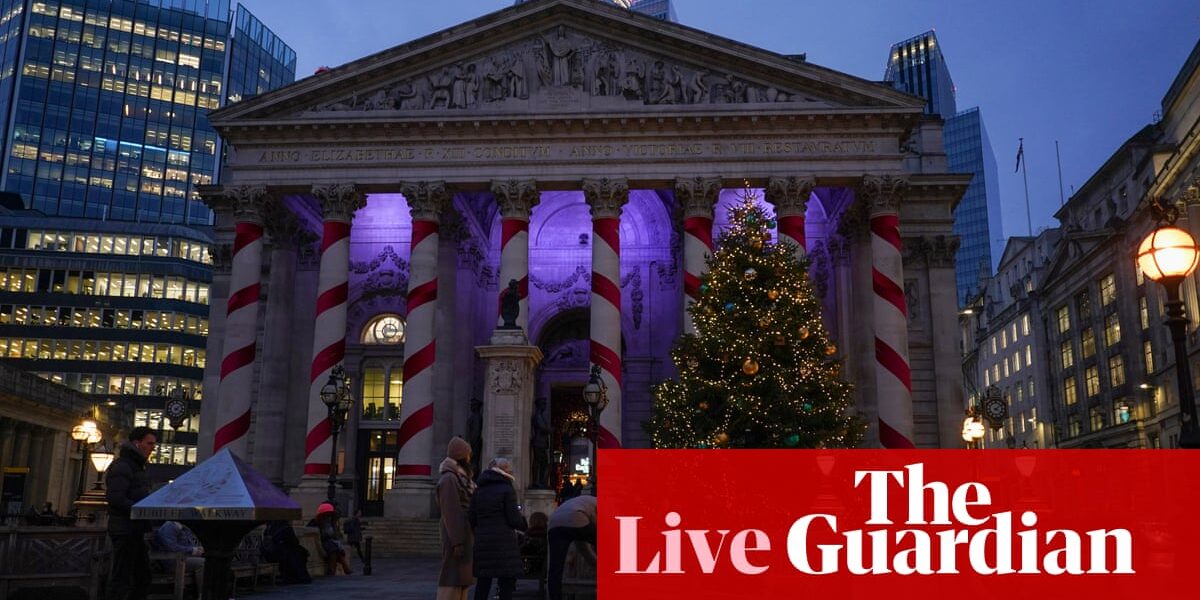 Stock market investors hope for Santa rally; Vistry shares plunge after latest profit warning – business live | Business