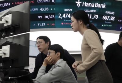 Stock market today: Asian shares mostly decline amid investor worries, and Tokyo stays closed